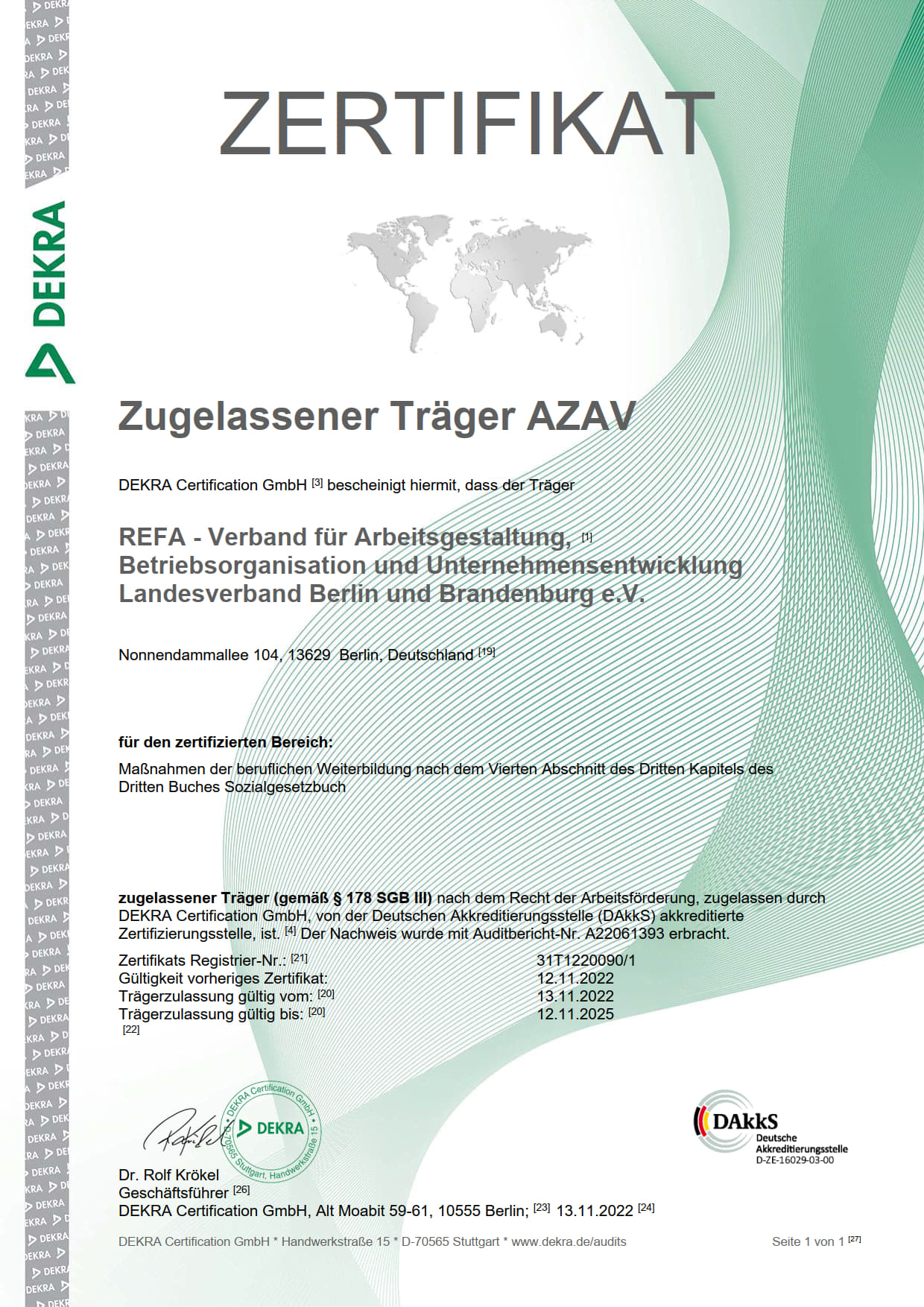 Zertifikat AZAV Träger web